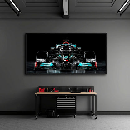 Mercedes F1 Petronas Black Wall Art – Formula 1 Racing Canvas Print Cars