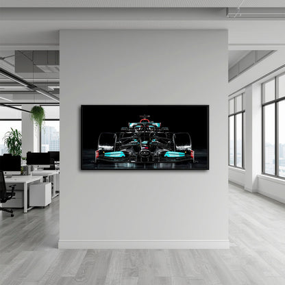 Mercedes F1 Petronas Black Wall Art – Formula 1 Racing Canvas Print Cars