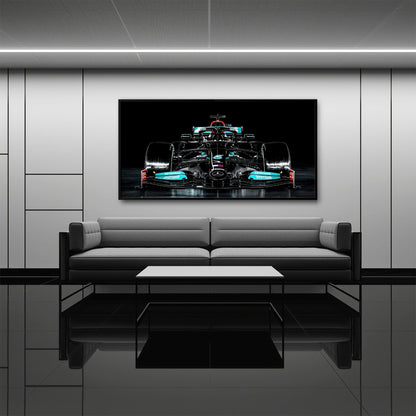 Mercedes F1 Petronas Black Wall Art – Formula 1 Racing Canvas Print Cars