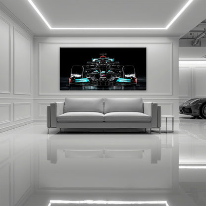 Mercedes F1 Petronas Black Wall Art – Formula 1 Racing Canvas Print Cars