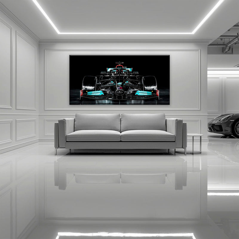 Mercedes F1 Petronas Black Wall Art – Formula 1 Racing Canvas Print Cars