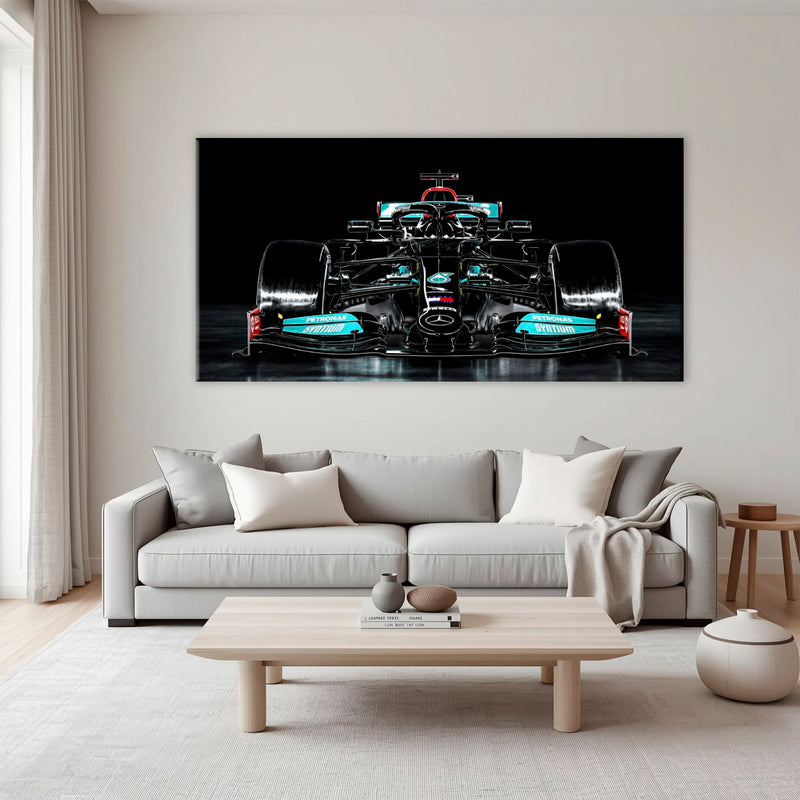 Mercedes F1 Petronas Black Wall Art – Formula 1 Racing Canvas Print Cars