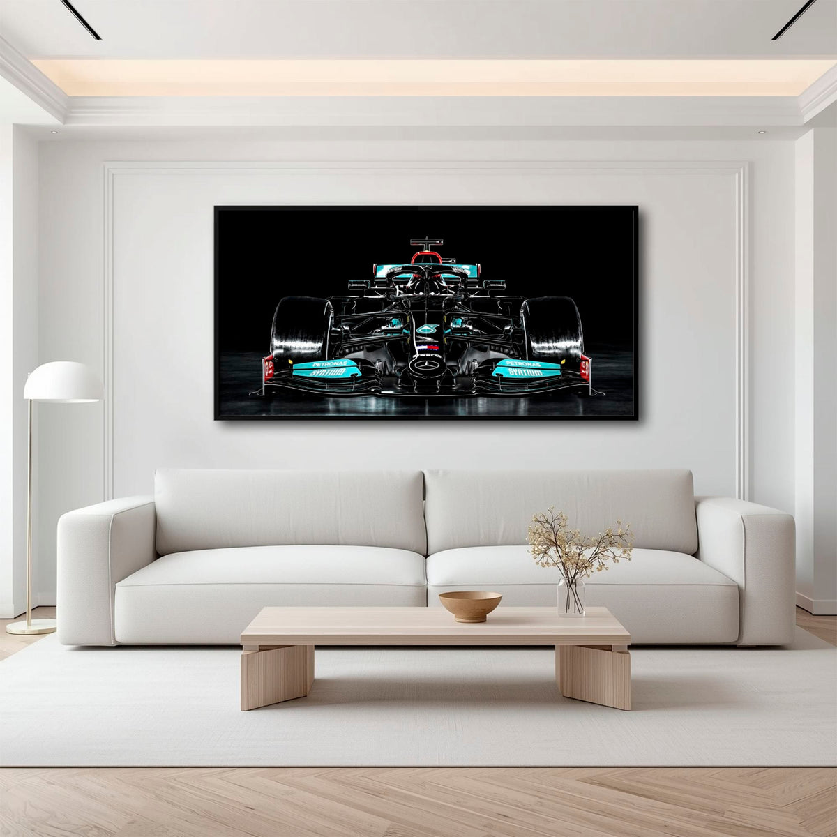 Mercedes F1 Petronas Black Wall Art – Formula 1 Racing Canvas Print Cars