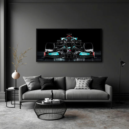 Mercedes F1 Petronas Black Wall Art – Formula 1 Racing Canvas Print Cars