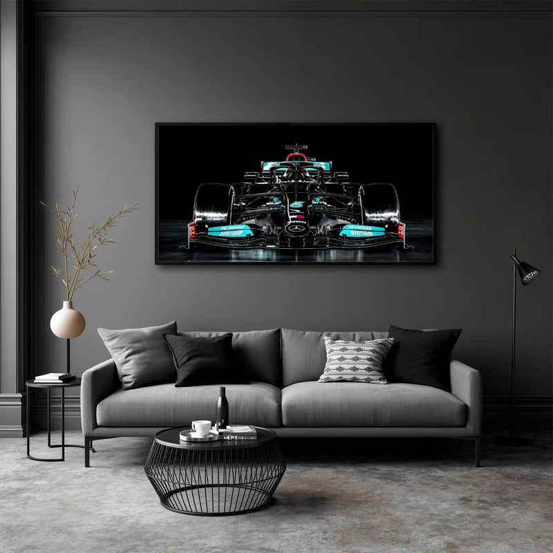 Mercedes F1 Petronas Black Wall Art – Formula 1 Racing Canvas Print Cars