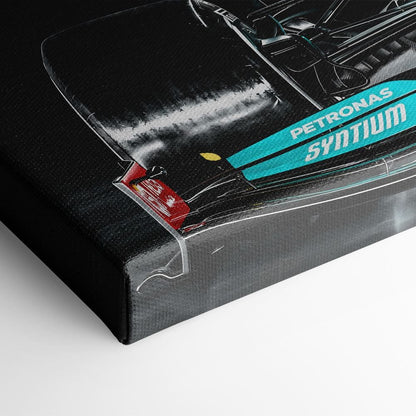 Mercedes F1 Petronas Black Wall Art – Formula 1 Racing Canvas Print Cars