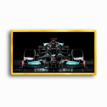 Mercedes F1 Petronas Black Wall Art – Formula 1 Racing Canvas Print Cars