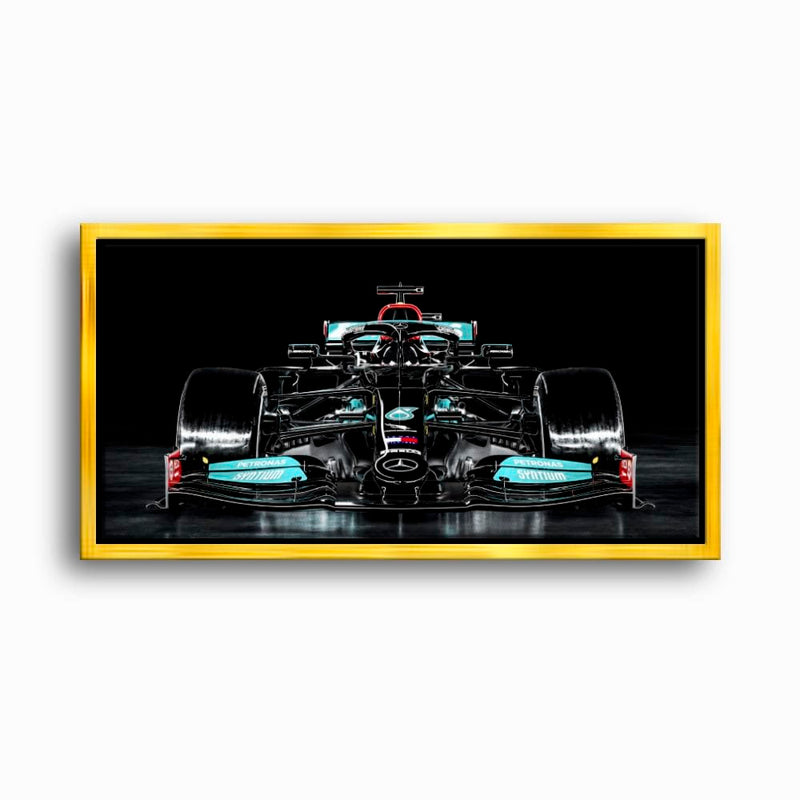 Mercedes F1 Petronas Black Wall Art – Formula 1 Racing Canvas Print Cars