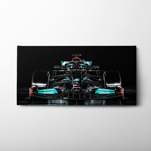 Mercedes F1 Petronas Black Wall Art – Formula 1 Racing Canvas Print Cars