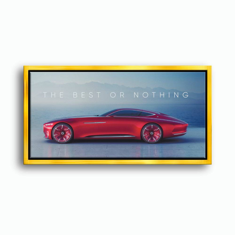Red Mercedes-Maybach Vision 6 Concept Coupe Wall Art Canvas Print Cars
