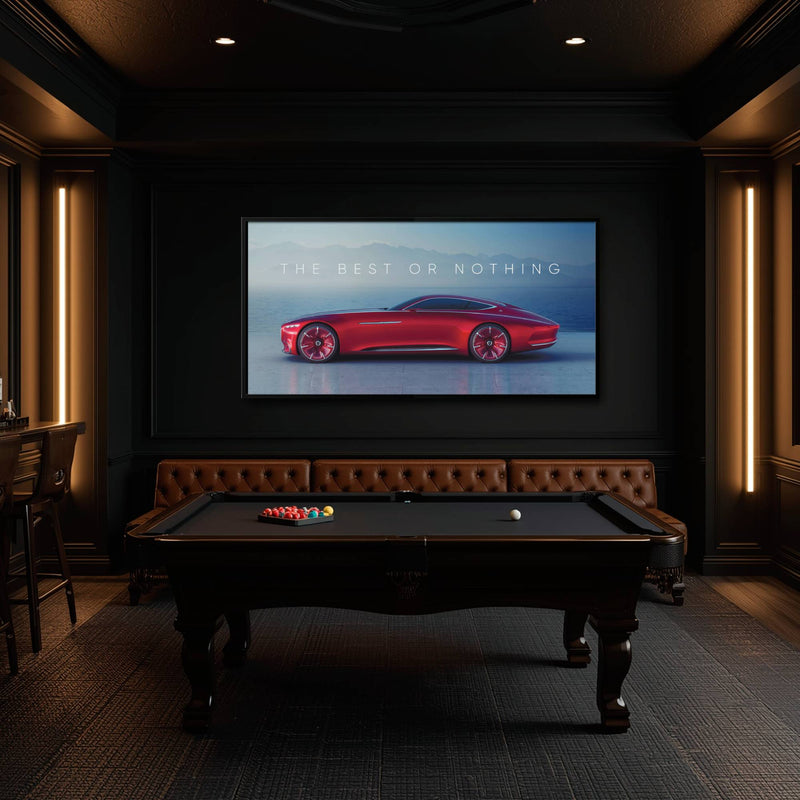 Red Mercedes-Maybach Vision 6 Concept Coupe Wall Art Canvas Print Cars