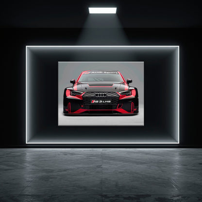 Audi RS 3 LMS Racing Wall Art Sport Car Canvas