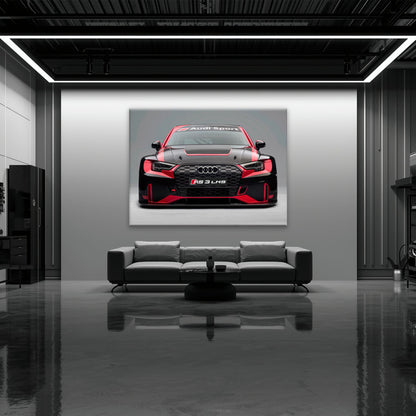 Audi RS 3 LMS Racing Wall Art Sport Car Canvas