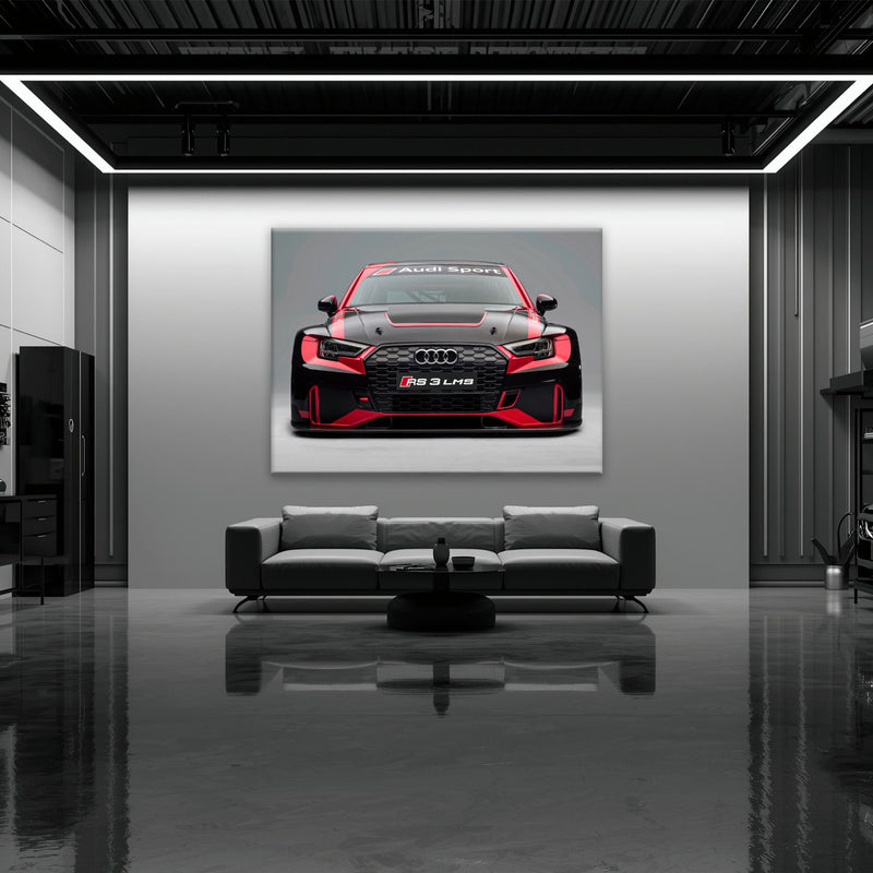Audi RS 3 LMS Racing Wall Art Sport Car Canvas