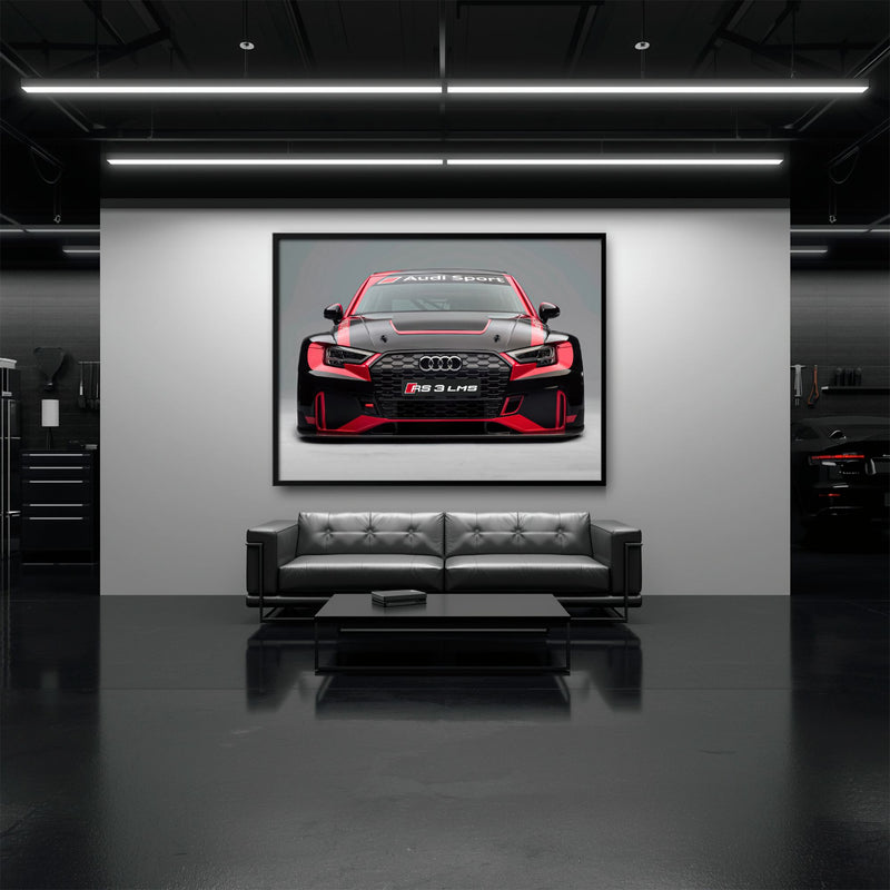 Audi RS 3 LMS Racing Wall Art Sport Car Canvas