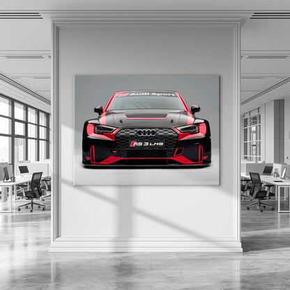 Audi RS 3 LMS Racing Wall Art Sport Car Canvas