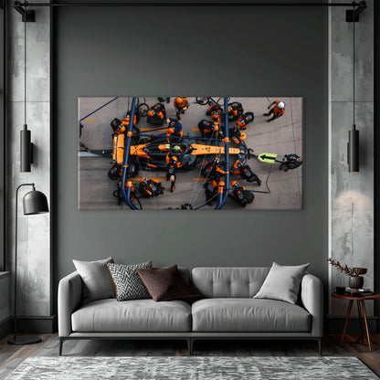 McLaren F1 Wall Art Pit Stop Canvas Print