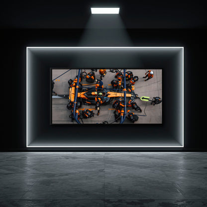 McLaren F1 Wall Art Pit Stop Canvas Print