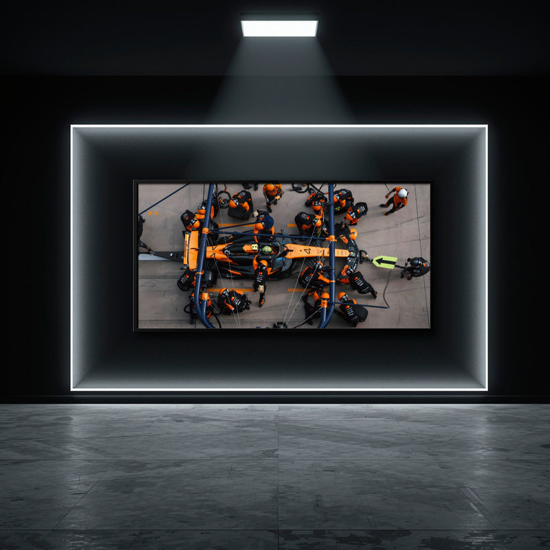 McLaren F1 Wall Art Pit Stop Canvas Print