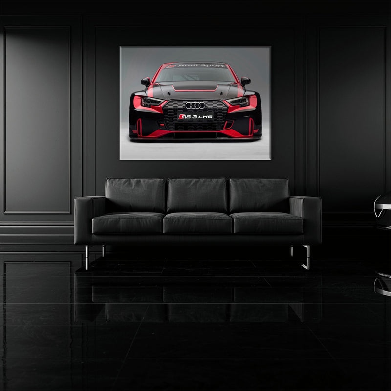 Audi RS 3 LMS Racing Wall Art Sport Car Canvas