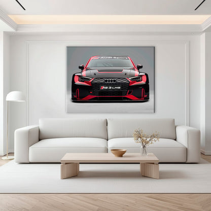 Audi RS 3 LMS Racing Wall Art Sport Car Canvas