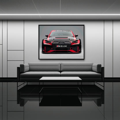 Audi RS 3 LMS Racing Wall Art Sport Car Canvas