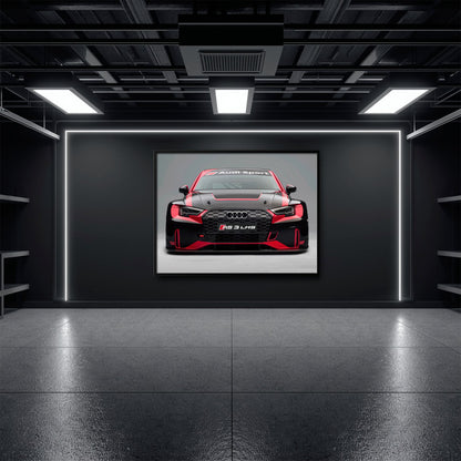Audi RS 3 LMS Racing Wall Art Sport Car Canvas
