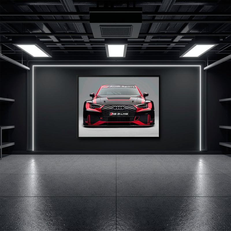 Audi RS 3 LMS Racing Wall Art Sport Car Canvas