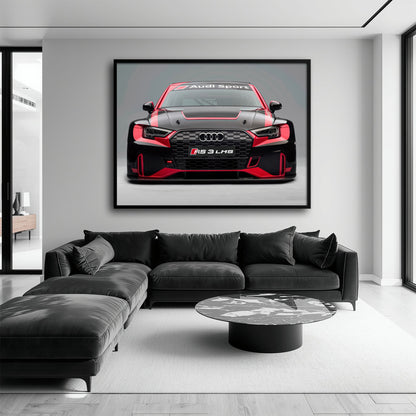 Audi RS 3 LMS Racing Wall Art Sport Car Canvas