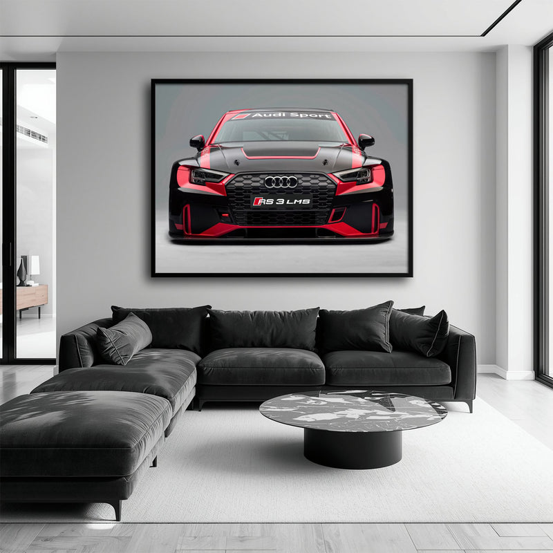 Audi RS 3 LMS Racing Wall Art Sport Car Canvas