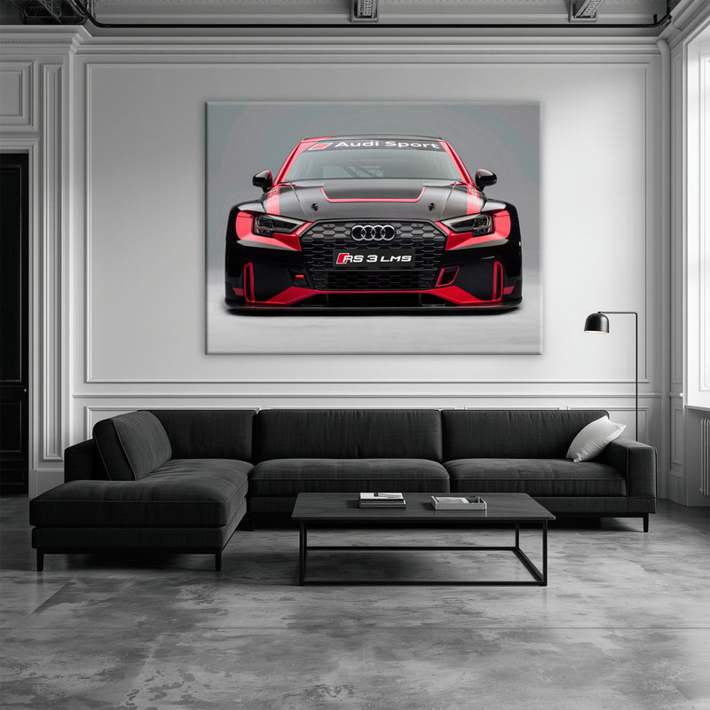 Audi RS 3 LMS Racing Wall Art Sport Car Canvas