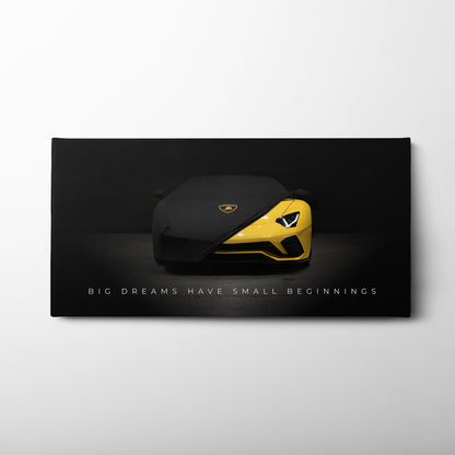 Lamborghini Wall Art Motivational Canvas Print