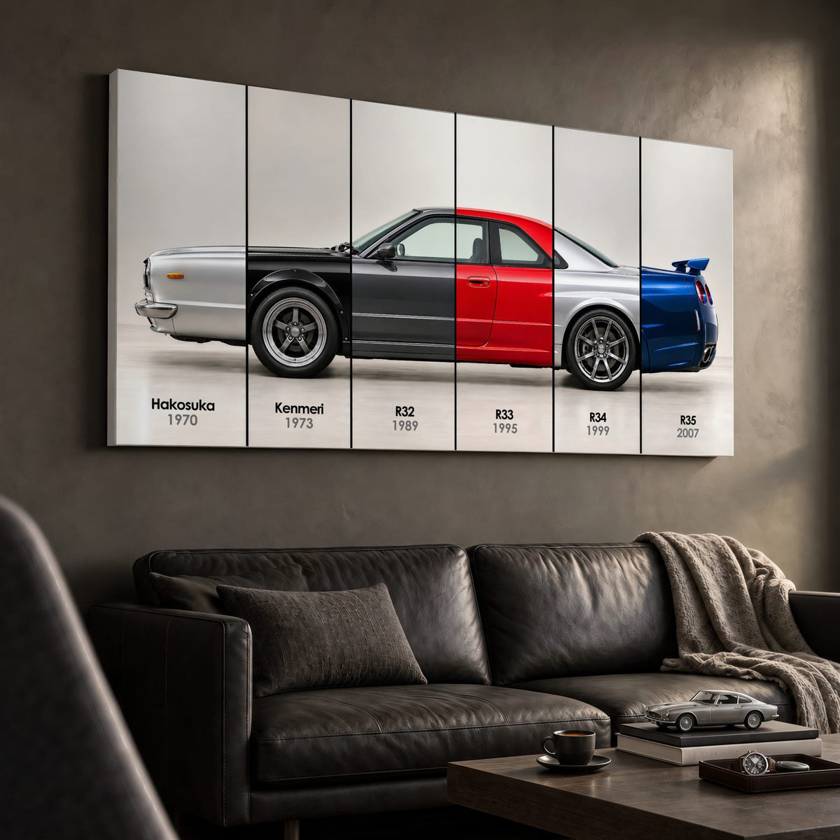 Nissan GT-R Evolution Poster & Canvas Wall Art | Caveson Cars