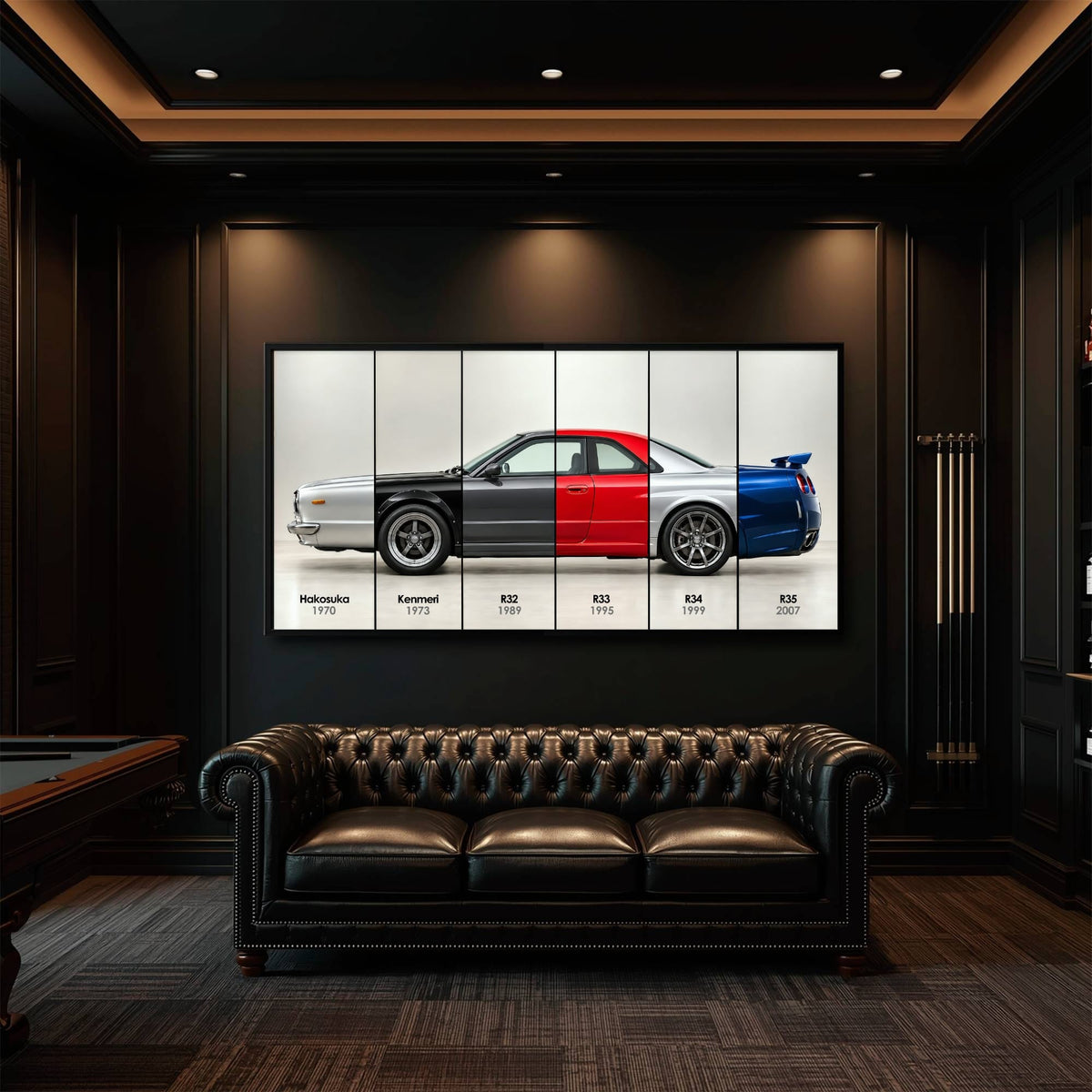 Nissan GT-R Evolution Poster & Canvas Wall Art | Caveson Cars