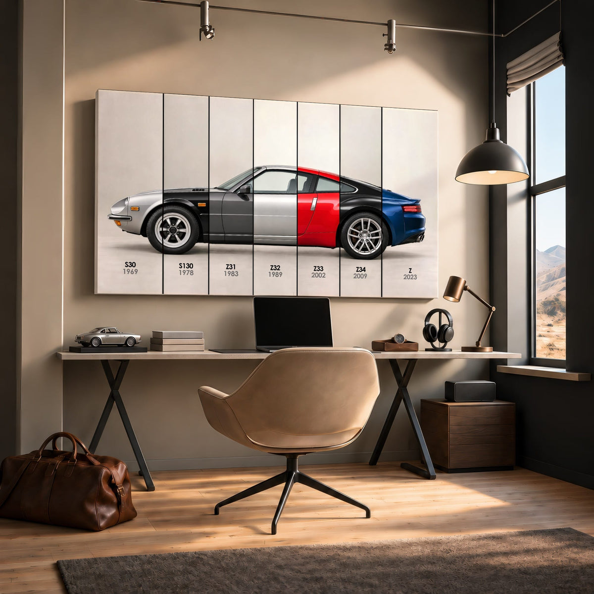 Nissan Z Evolution Poster 240Z to Z & Canvas Art | Caveson Cars