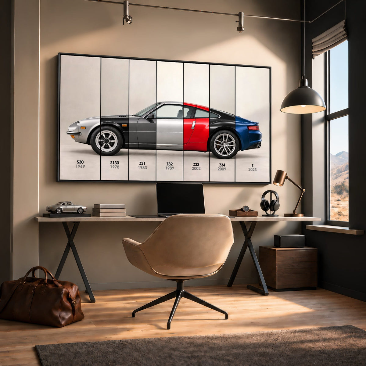 Nissan Z Evolution Poster 240Z to Z & Canvas Art | Caveson Cars