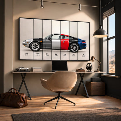 Nissan Z Evolution Poster 240Z to Z & Canvas Art | Caveson Cars
