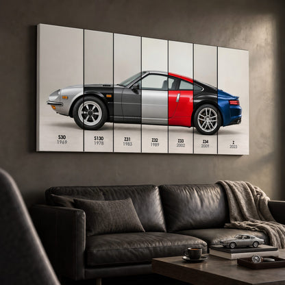 Nissan Z Evolution Poster 240Z to Z & Canvas Art | Caveson Cars