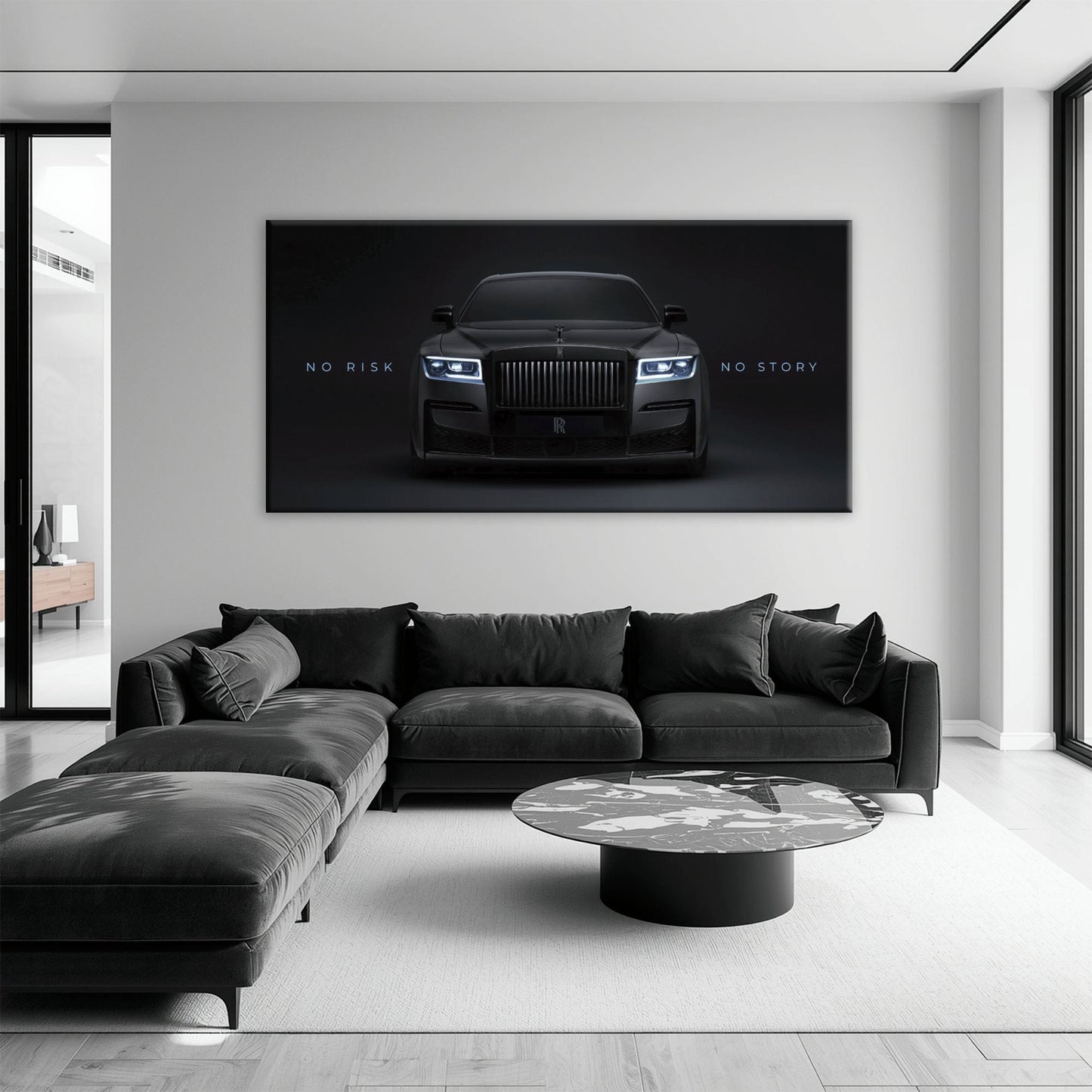 NO RISK NO STORY Rolls-Royce Inspirational Wall Art  Cars