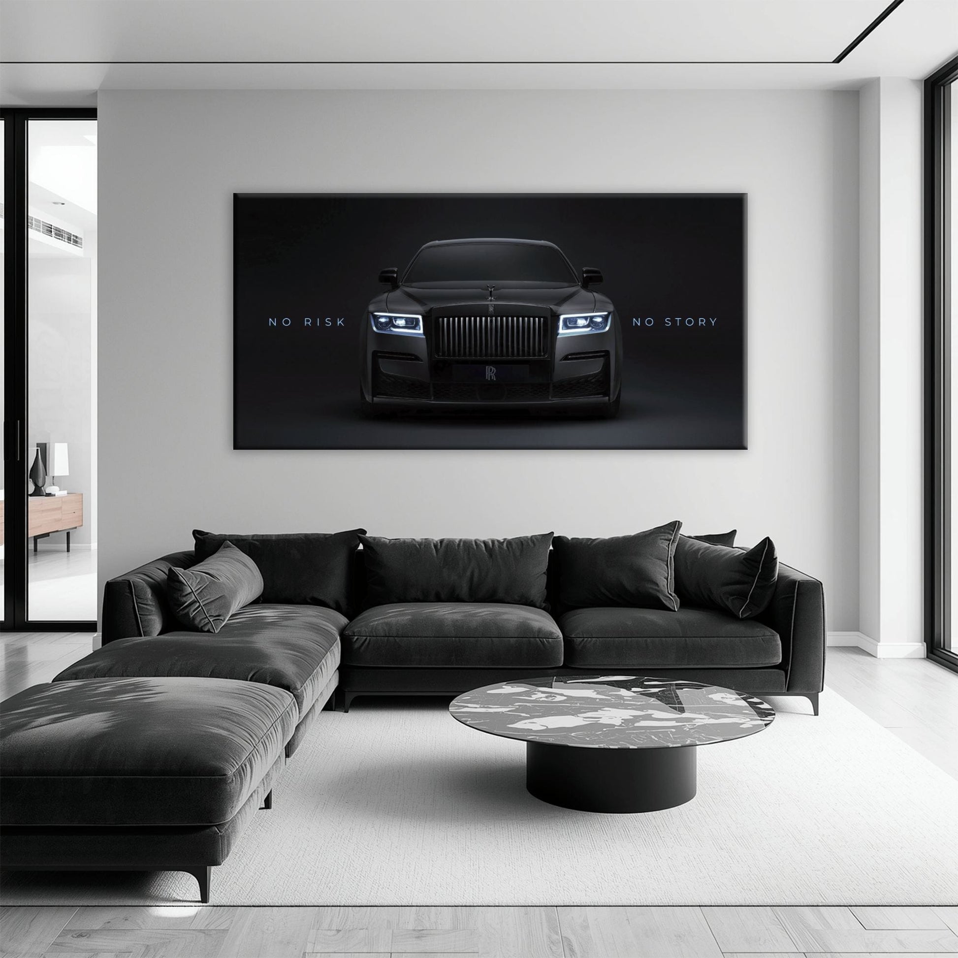 NO RISK NO STORY Rolls-Royce Inspirational Wall Art  Cars
