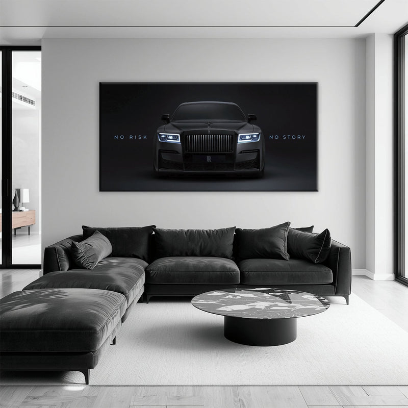 NO RISK NO STORY Rolls-Royce Inspirational Wall Art  Cars