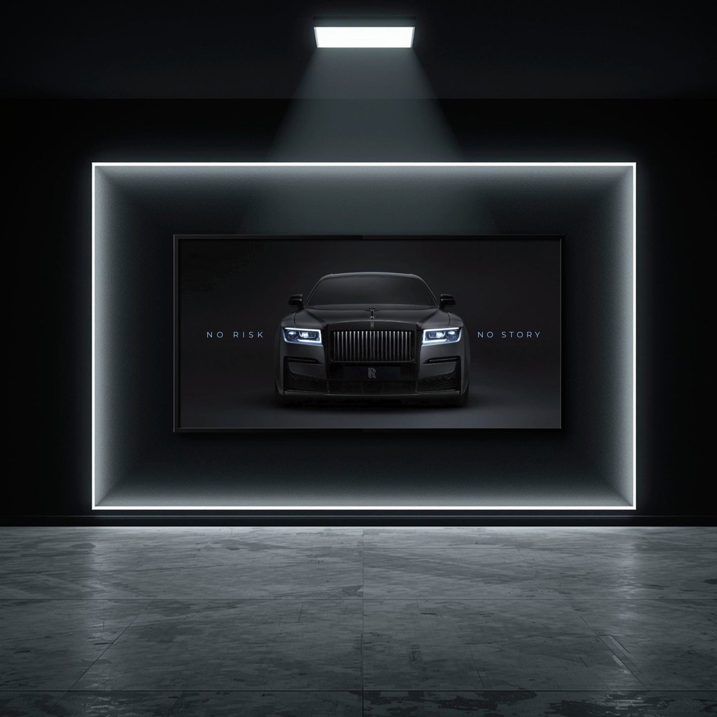 NO RISK NO STORY Rolls-Royce Inspirational Wall Art  Cars
