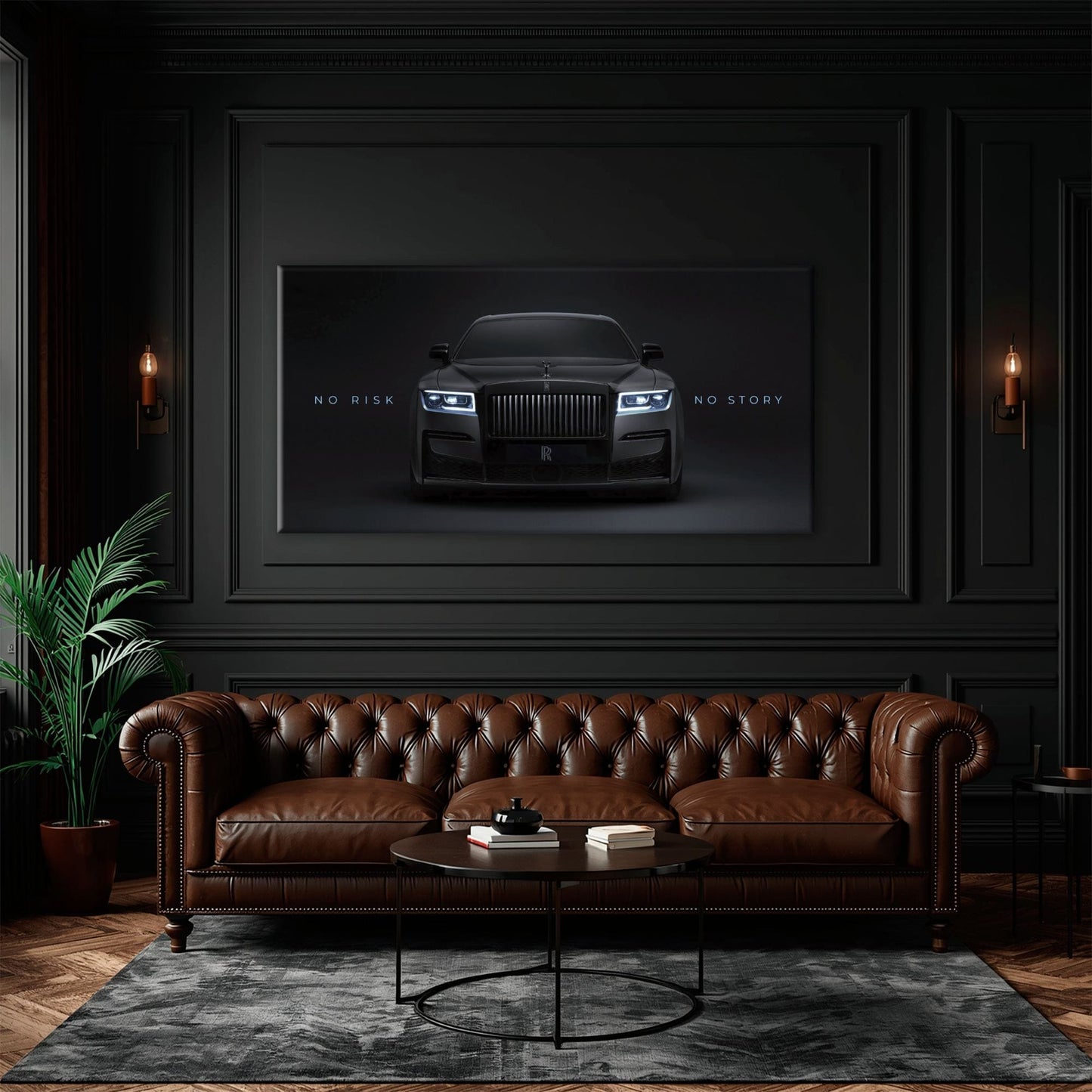 NO RISK NO STORY Rolls-Royce Inspirational Wall Art  Cars