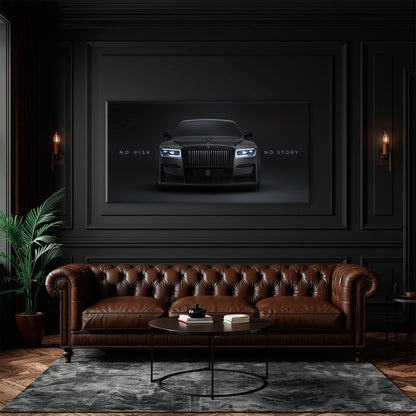NO RISK NO STORY Rolls-Royce Inspirational Wall Art  Cars