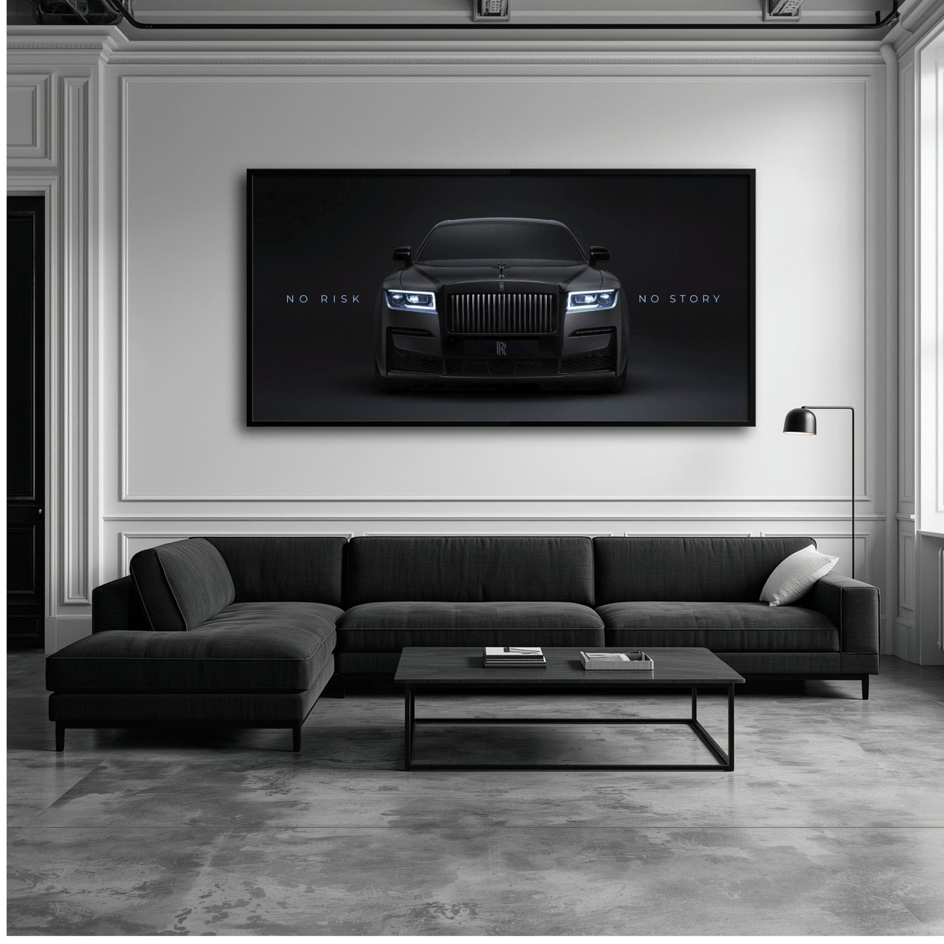 NO RISK NO STORY Rolls-Royce Inspirational Wall Art  Cars
