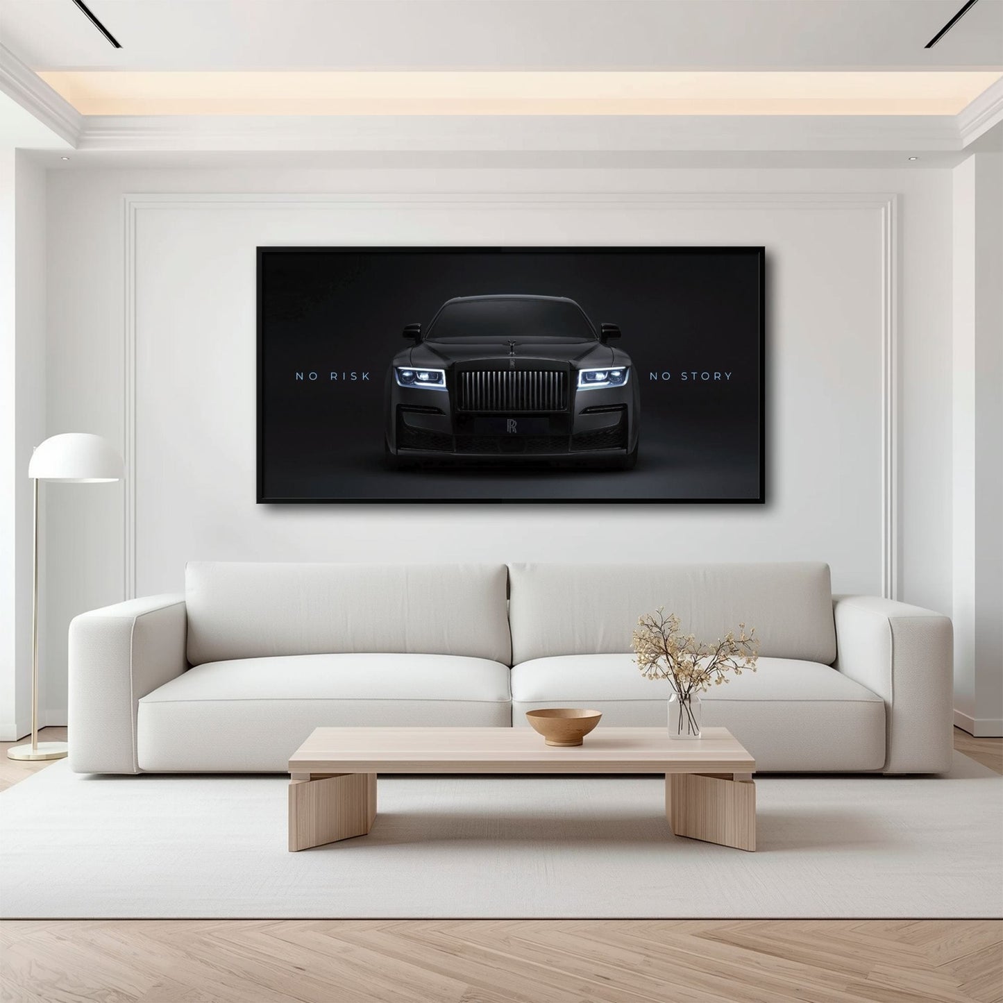 NO RISK NO STORY Rolls-Royce Inspirational Wall Art  Cars