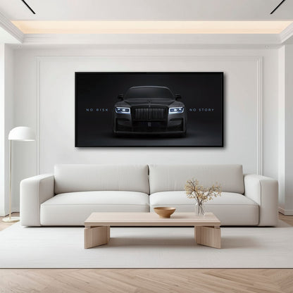 NO RISK NO STORY Rolls-Royce Inspirational Wall Art  Cars