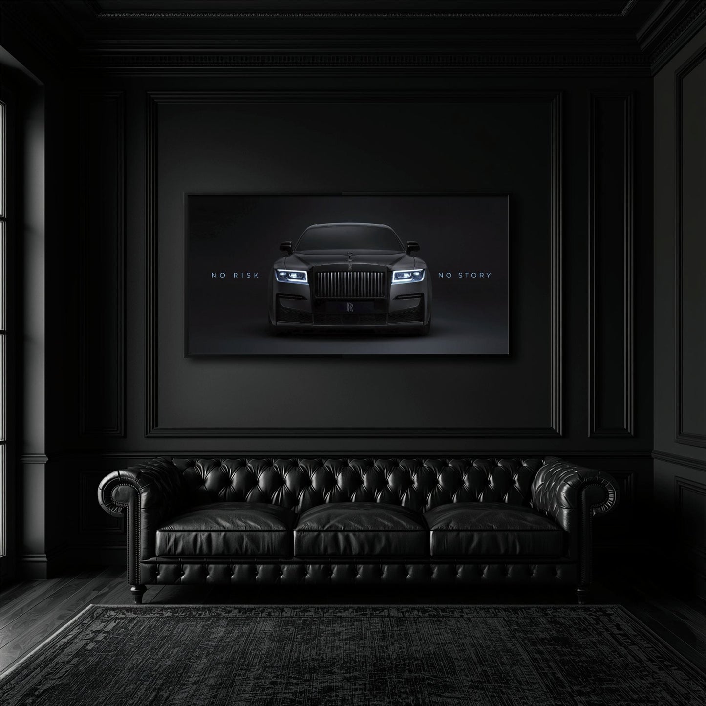 NO RISK NO STORY Rolls-Royce Inspirational Wall Art  Cars