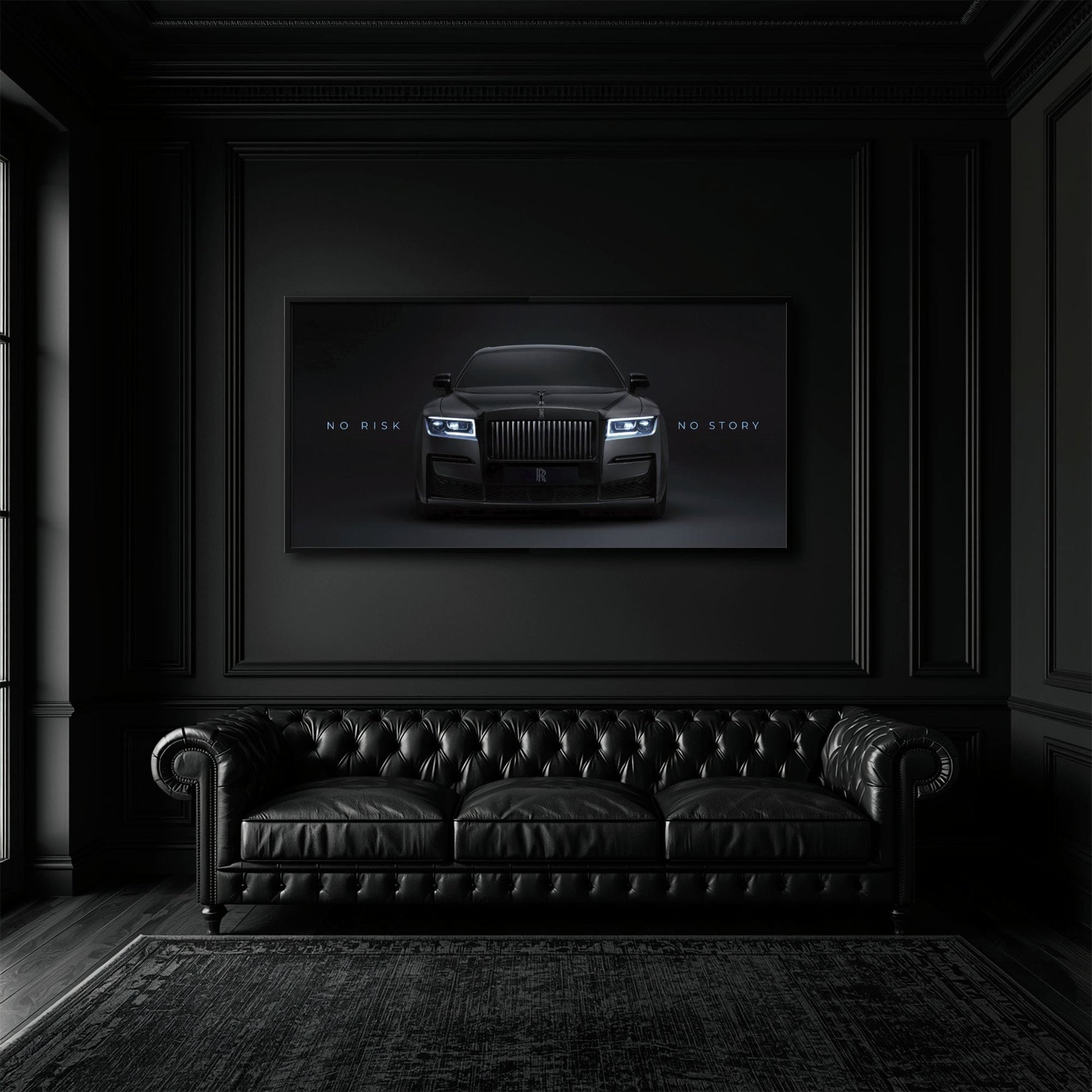 NO RISK NO STORY Rolls-Royce Inspirational Wall Art  Cars