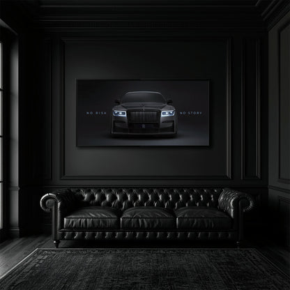NO RISK NO STORY Rolls-Royce Inspirational Wall Art  Cars